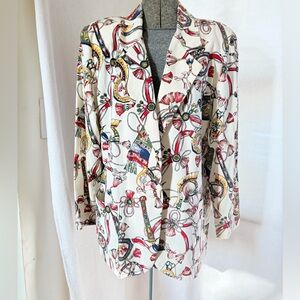 Vintage Claude equestrian vibes blazer